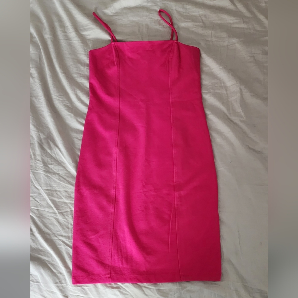 Barbie hot pink bodycon dress